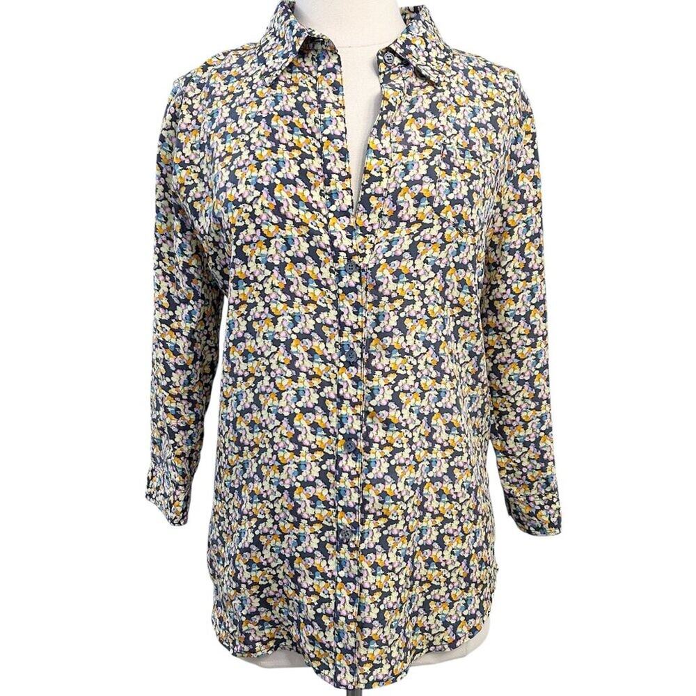 ELIZABETH & JAMES Floral Silk top Large